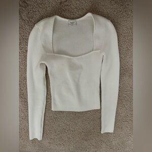 Abercrombie long sleeved sweetheart top